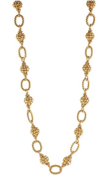 Berry Bead Chain 24in Gold