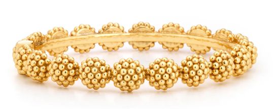 Berry Eternity HInged Bangle s/m Gold
