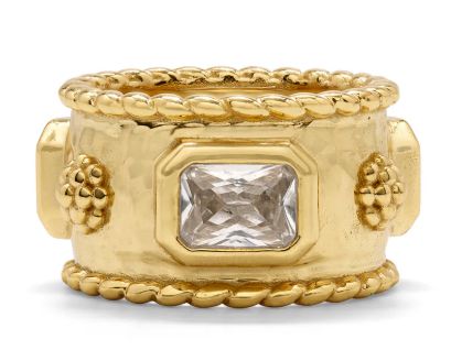 Berry Band CZ Ring