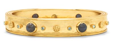 Cleopatra Hinged Bangle Blue Labradorite
