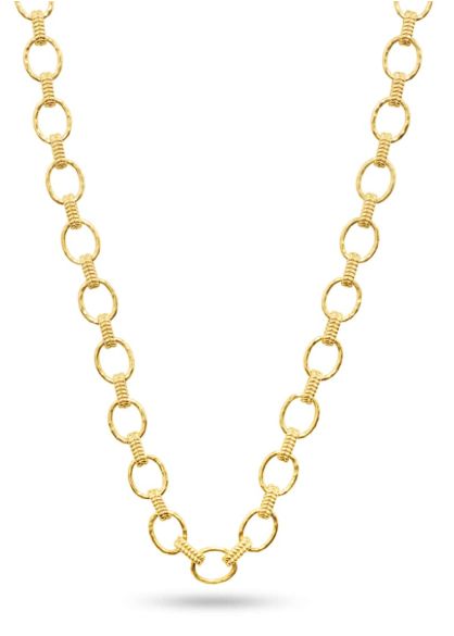Cleopatra Sm Link Necklace 16in+2