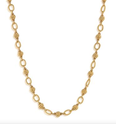 Berry Bead Chain 18in Gold