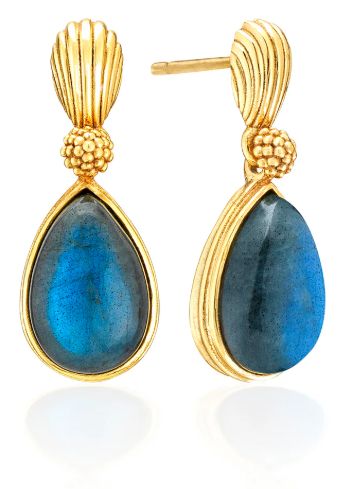Monique Gem Post Blue Labradorite