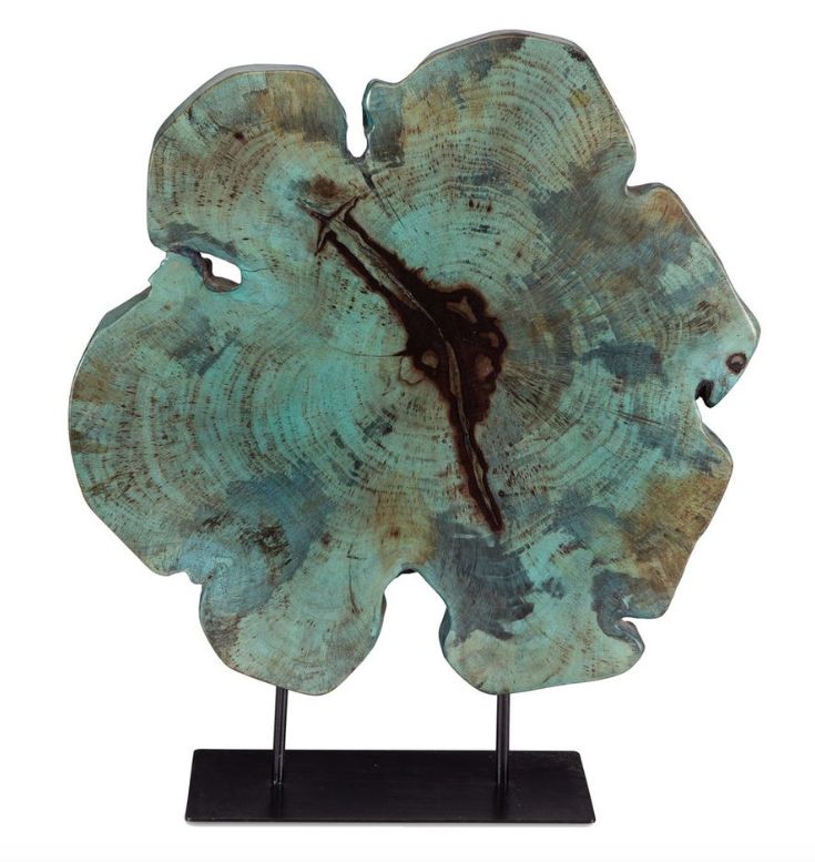 Bahati Wood Sculpture Blue