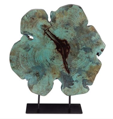 Bahati Wood Sculpture Blue