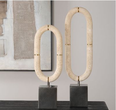 Oval Fusion Sculptures S/2