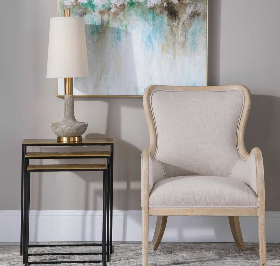 Coreene Nesting Tables S/3 Gold