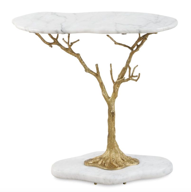 Golden Chestnut Accent Table