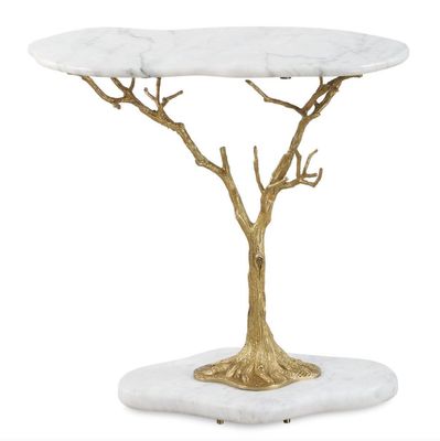 Golden Chestnut Accent Table