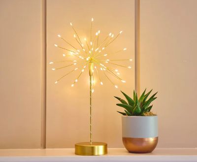 Mini Gold Starburst Lamp