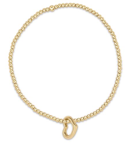 2.5mm Charm Gold Love
