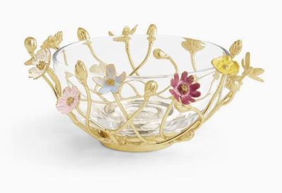 Wildflowers small glass bowl 124420