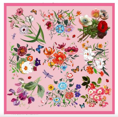 La Vie en Rose Silk Scarf PINK