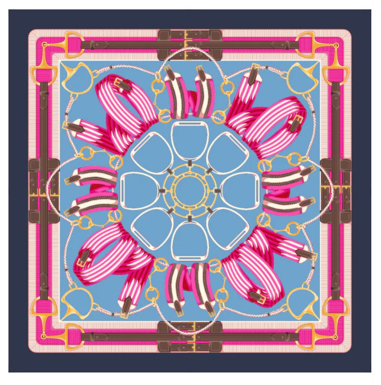 Saddle Up Scarf Pink