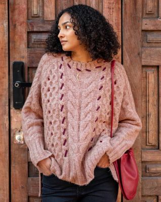 Antique Rose Ribbons and Romance Sweater