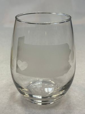 107 Stemless PA Wine Glass