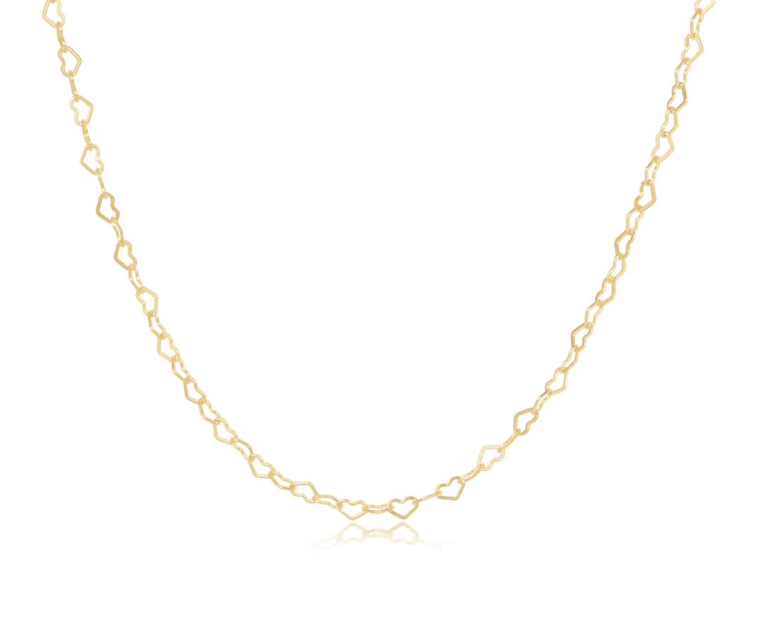 17in Choker Love Chain Gold