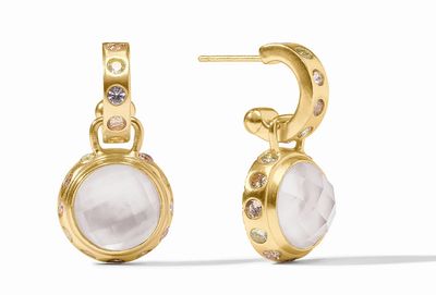 Rainbow Hoop &amp; Charm Earring