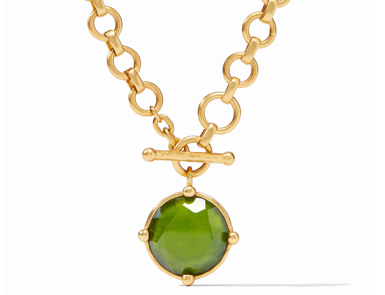 Honeybee Demi Necklace - Iridescent Jade Green