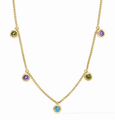 Rainbow Delicate Charm Necklace