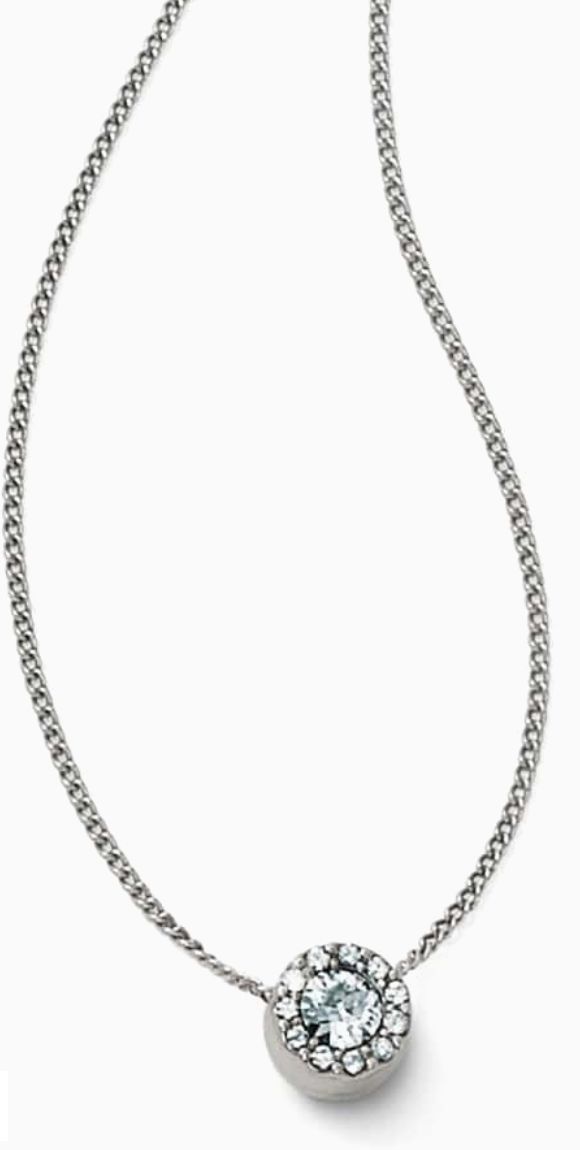 JM0071 Silver Illumina Solitaire Necklace
