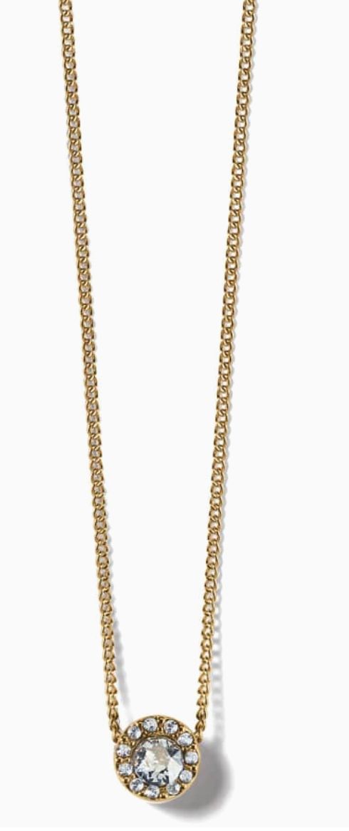 JM0072 Gold Illumina Solitaire Necklace