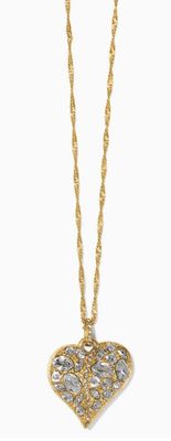 JM7490 Trust Your Journey Heart Necklace Gld