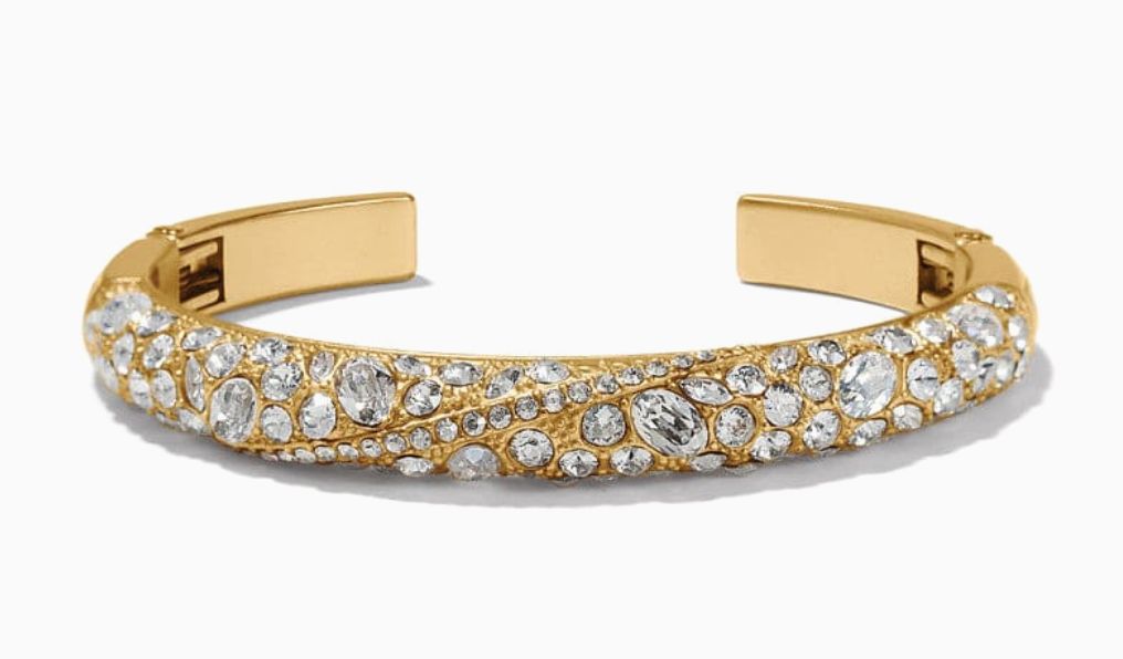 JF0147 Trust Your Journey Hinge Bracelet Gld