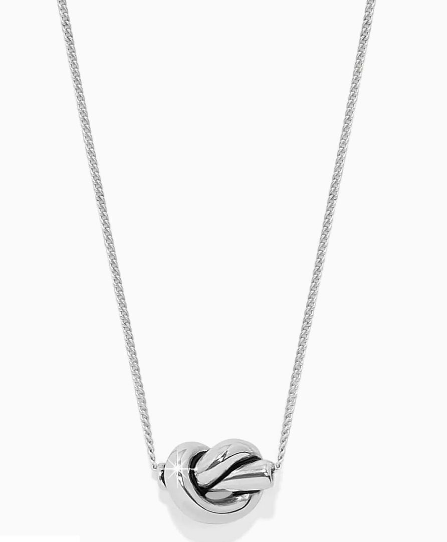 Interlok Single Knot Mini Silver Necklace jm0047