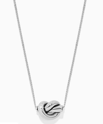 Interlok Single Knot Mini Silver Necklace jm0047