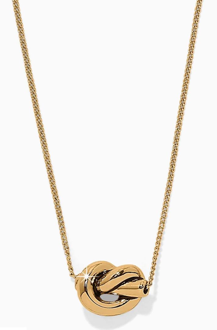 Interlok Single Knot Mini Gold Necklace JM0048