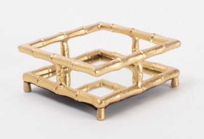 Gold Bamboo Bev Nap Tray