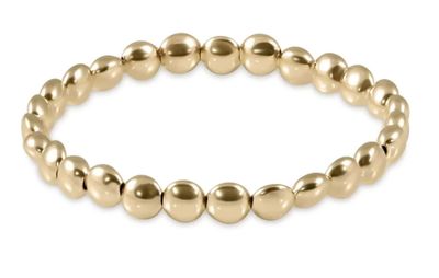 Honesty Gold Grateful Pattern 6mm Bracelet