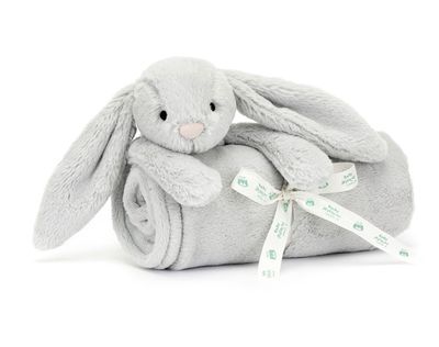Bashful Silver Bunny Blankie