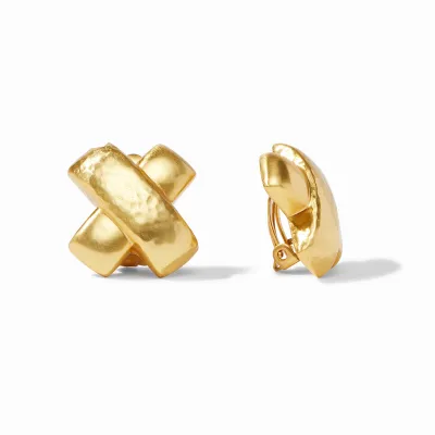 Catalina X Clip Earrings