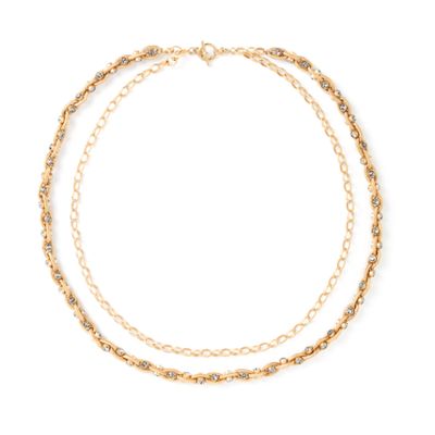 1199G Stone Chain Necklace