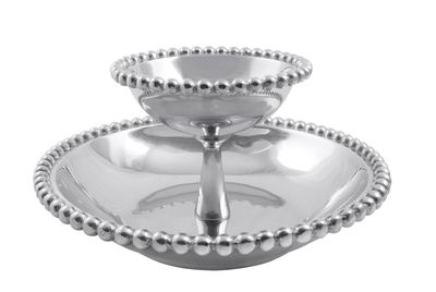 Pearled Tiered Chip &amp; Dip