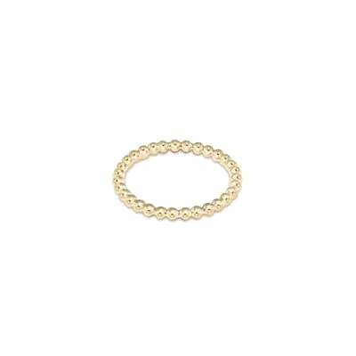 2mm Classic Gold Bead Ring