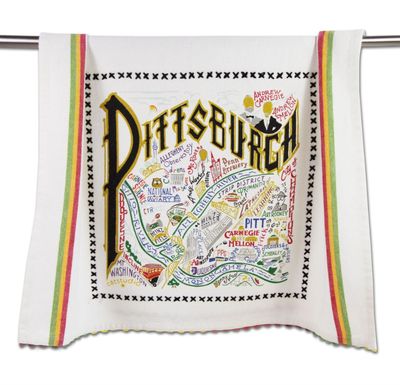 Embroidered Pittsburgh Dish Towel