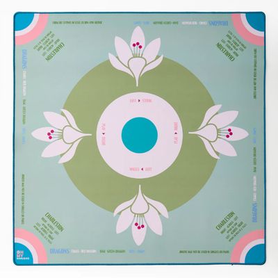 Sage Lotus Mahjong Mat