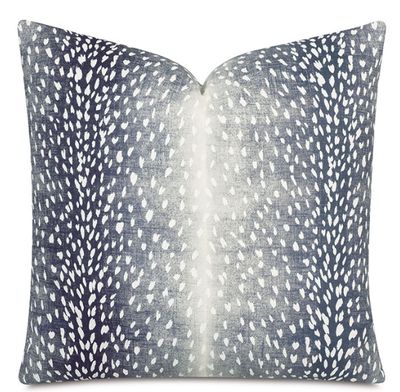 Wiley Animal Print Decorative Pillow in Navy
