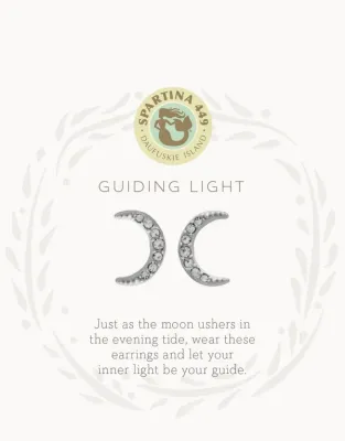 SLV Guiding Light Crescent Earring SIL 