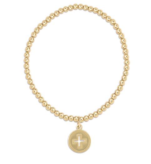 Classic Gold 3mm Signature Cross Gold Disk