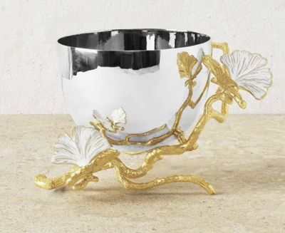 174504 Butterfly Ginkgo Gold Nut Bowl