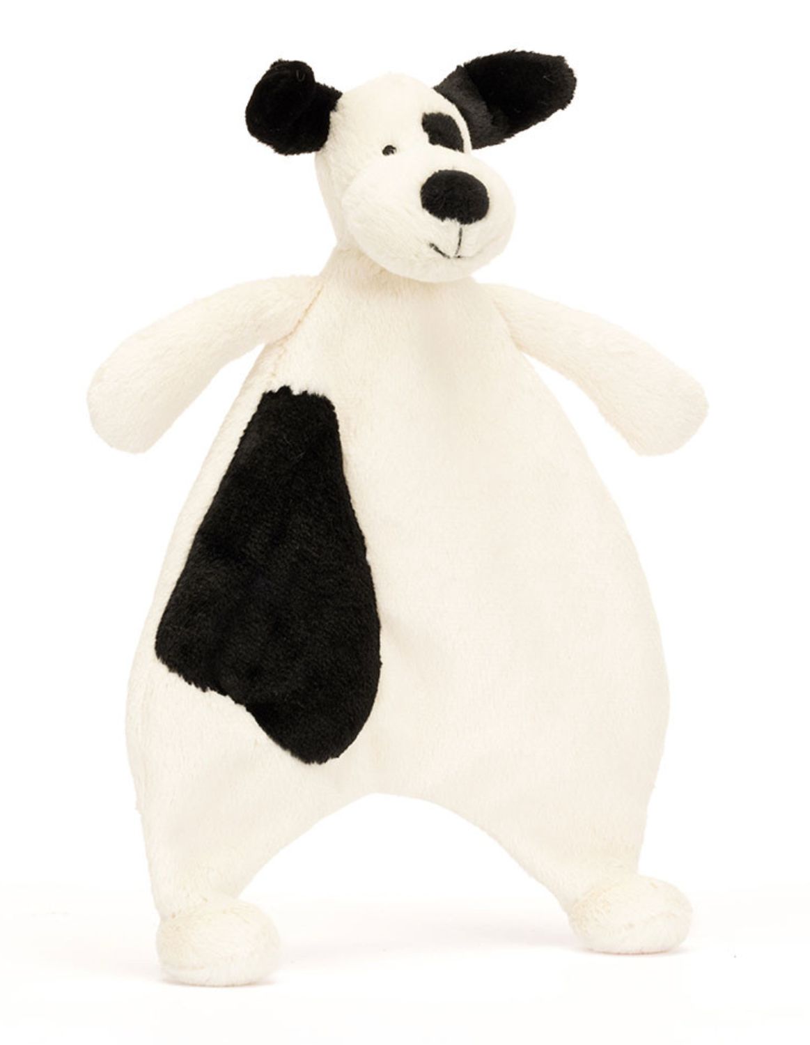 Bashful Black and Cream Puppy Comforter