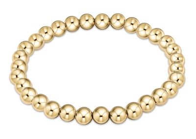 Ext Classic Gold 6mm Bead Bracelet