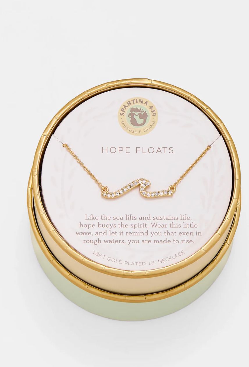 SLV Hope Floats Necklace Gold