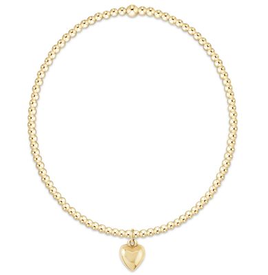 Classic Gold 2mm Love Plush Sm Bracelet