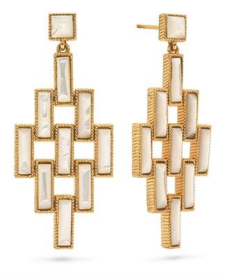 Pathway Post Drop Earrings MOP ZPWE01/110 Pathway Post Drop Earrings MOP ZPWE01/110