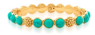 Berry Gem Hinged Bangle Turquiose ZYB07-440 Berry Gem Hinged Bangle Turquiose ZYB07-440